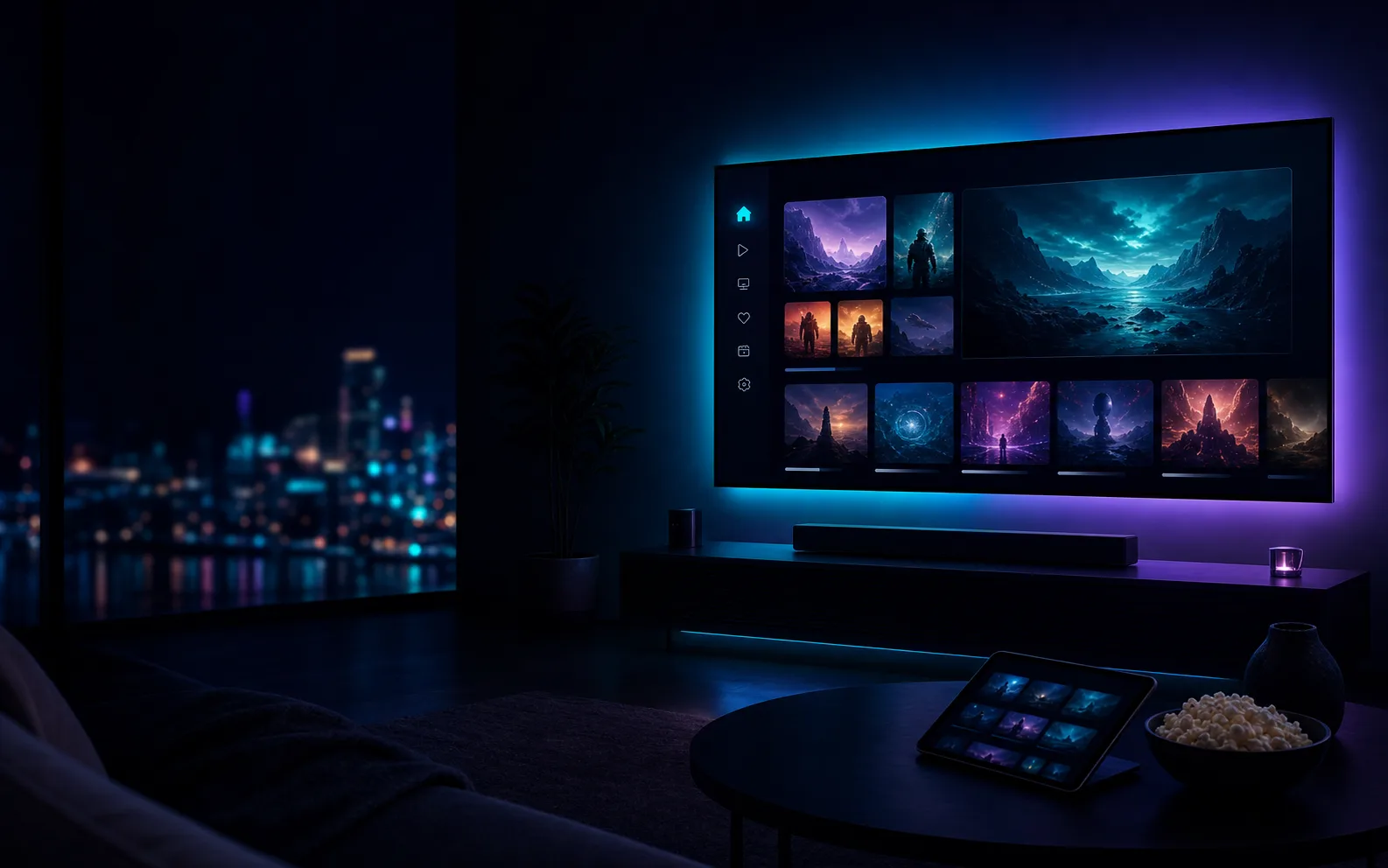 Experiencia LATVWEB en una sala de entretenimiento premium